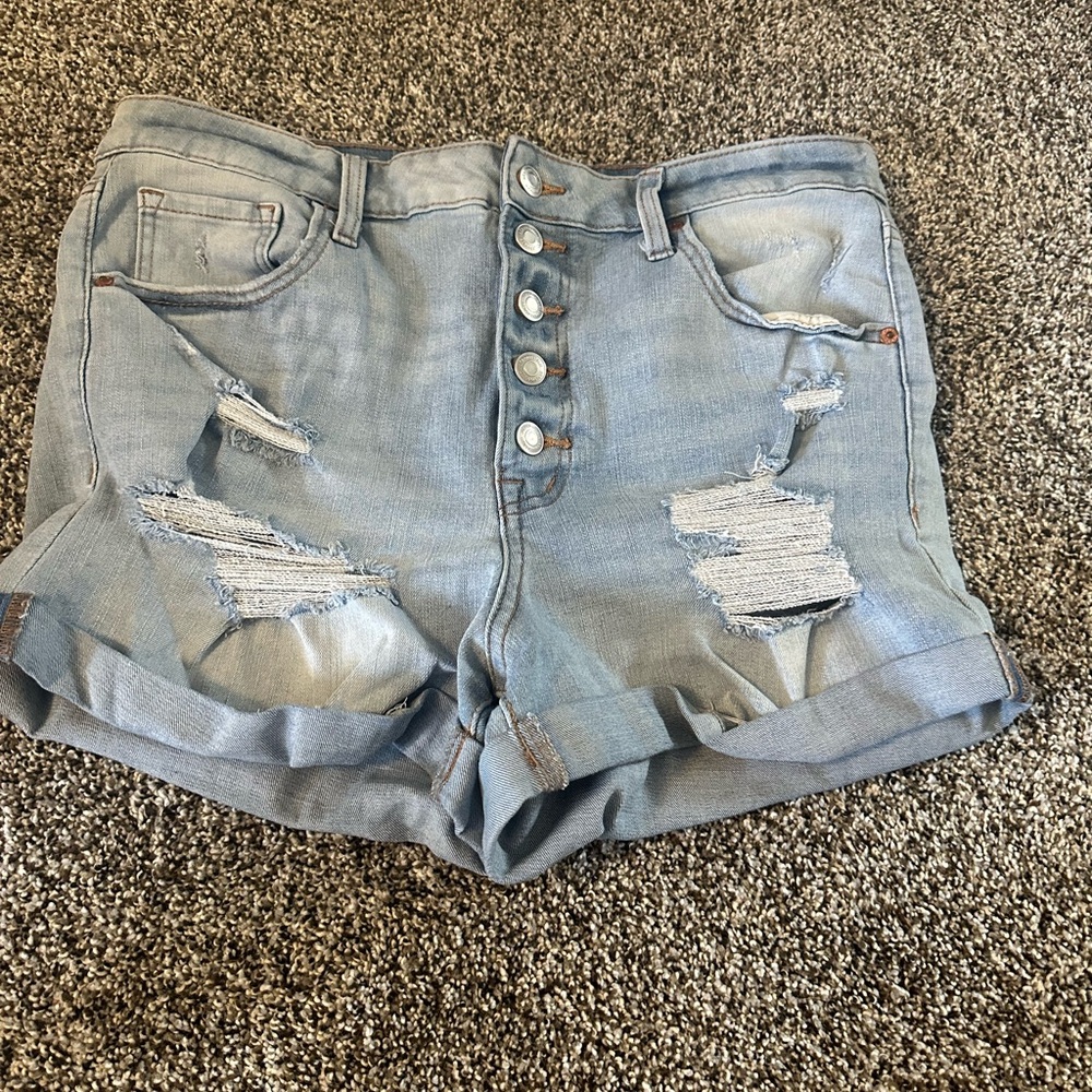 Women's Distressed Denim Shorts